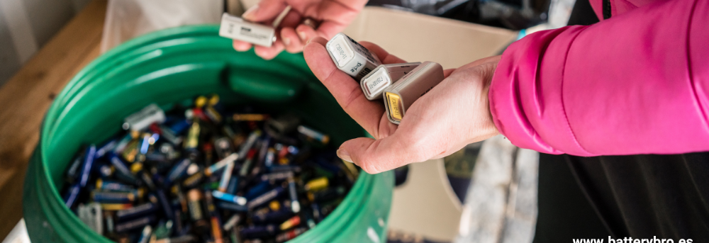 sostenibilidad para promover la recogida de baterías y el reciclaje